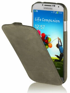 StilGut - UltraSlim Case Für Samsung Galaxy S4 I9500 & I9505 Old Style -StilGut Verkaufs-Shop ledertasche samsung s4 gr 01