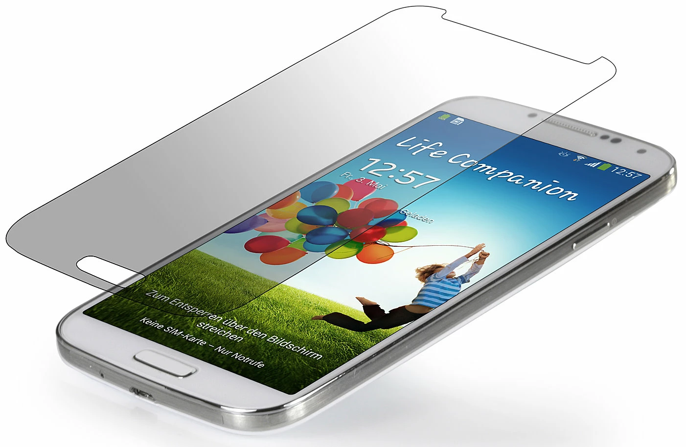 StilGut - Displayschutzfolie "Panzerglas" Für Samsung Galaxy S4 4 StilGut - Displayschutzfolie "Panzerglas" Für Samsung Galaxy S4 – Bild 2