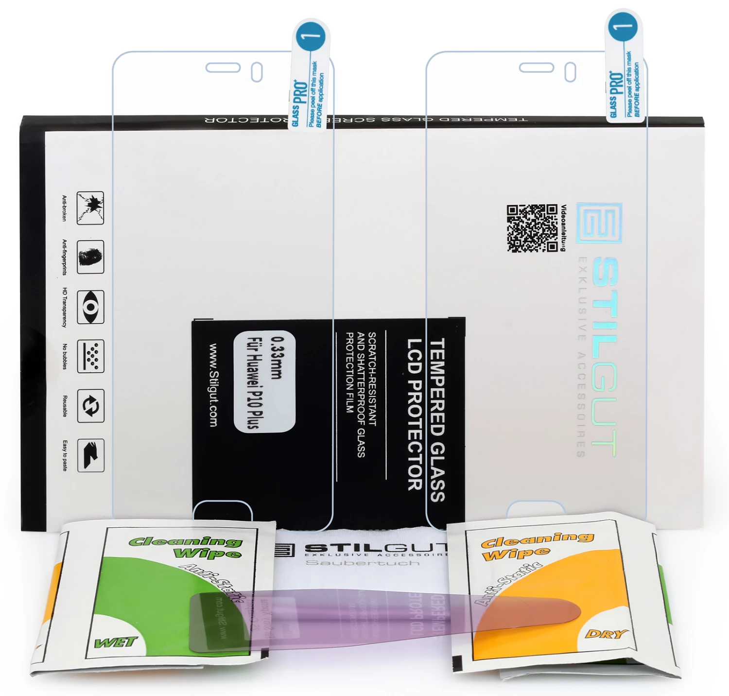 StilGut - Panzerglas Huawei P10 Plus (2er Pack) 8 StilGut - Panzerglas Huawei P10 Plus (2er Pack) – Bild 6