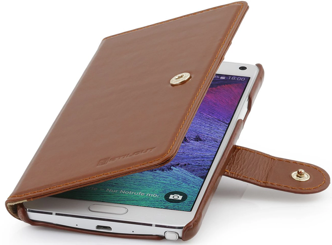 StilGut - Handyhülle Für Samsung Galaxy Note 4 "Talis" Aus Leder 4 StilGut - Handyhülle Für Samsung Galaxy Note 4 "Talis" Aus Leder – Bild 2