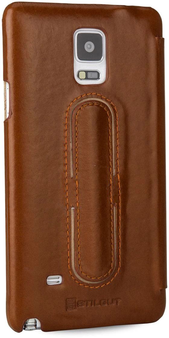 StilGut - Handyhülle Für Galaxy Note 4 "Book Type" Aus Leder 7 StilGut - Handyhülle Für Galaxy Note 4 "Book Type" Aus Leder – Bild 5