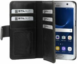 StilGut - Samsung Galaxy S7 Hülle Talis XL Mit Kreditkartenfach -StilGut Verkaufs-Shop samsung galaxy s7 stilgut talis xl schwarz 01 1