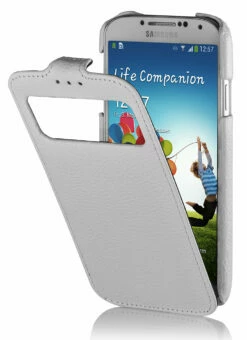 StilGut - Ledertasche Mit Sichtfenster Für Galaxy S4 I9500 & 9505 26 StilGut - Ledertasche Mit Sichtfenster Für Galaxy S4 I9500 & 9505 -StilGut Verkaufs-Shop samsung s4 sichtfenster weiss 1