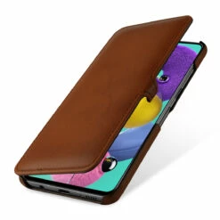 StilGut - Samsung Galaxy A51 Tasche Book Type Mit Clip -StilGut Verkaufs-Shop samsung galaxy a51 book case clip brown td 01