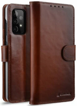 StilGut - Samsung Galaxy A52s 5G Flip Cover Talis Mit Kartenfach -StilGut Verkaufs-Shop samsung galaxy a52s 5g wallet case talis brown 01