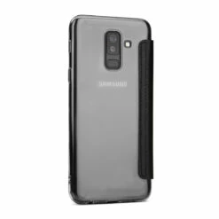 StilGut - Samsung Galaxy A6 Plus (2018) Book Type NFC/RFID Blocking Hülle -StilGut Verkaufs-Shop samsung galaxy a6 plus 2018 huelle book type nfc rfid blocking schwarz transparent w 05
