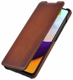 StilGut - Samsung Galaxy A72 Case Book Type -StilGut Verkaufs-Shop samsung galaxy a72 book case brown 01