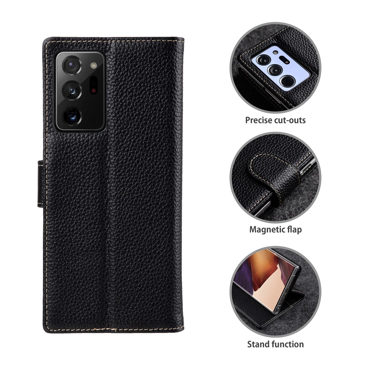 StilGut - Samsung Galaxy Note 20 Ultra Flip Cover Talis Mit Kartenfach 4 StilGut - Samsung Galaxy Note 20 Ultra Flip Cover Talis Mit Kartenfach – Bild 2