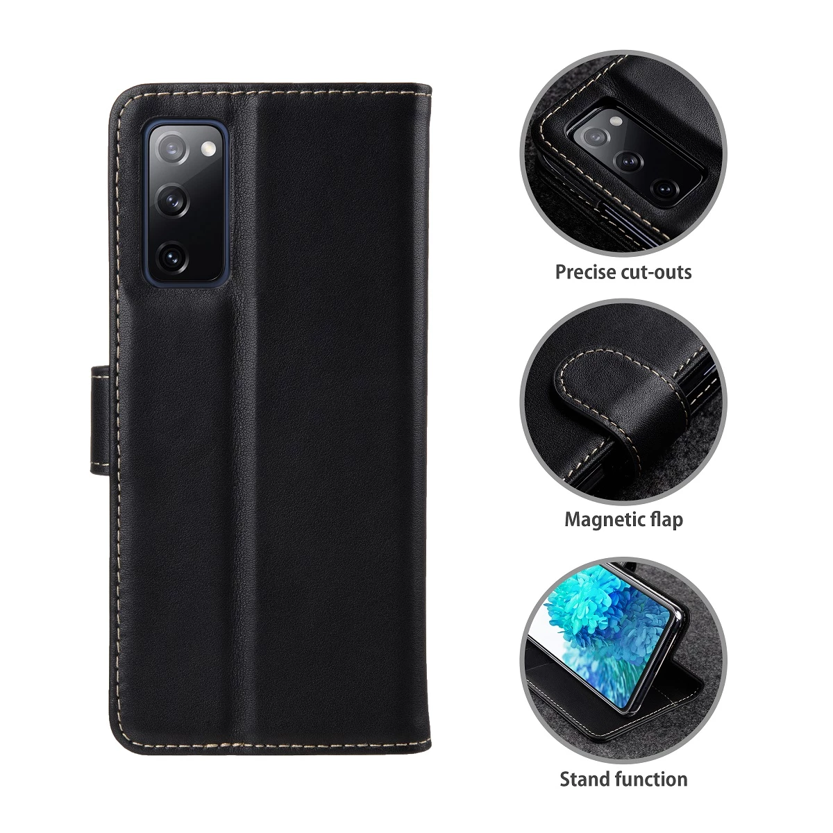 StilGut - Samsung Galaxy S20 FE Flip Cover Talis Mit Kartenfach 4 StilGut - Samsung Galaxy S20 FE Flip Cover Talis Mit Kartenfach – Bild 2