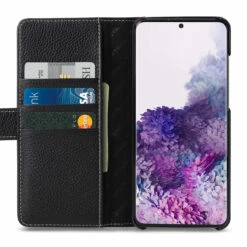 StilGut - Samsung Galaxy S20 Plus Flip Cover Talis Mit Kartenfach -StilGut Verkaufs-Shop samsung galaxy s20 plus wallet case black td 01