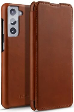 StilGut - Samsung Galaxy S21 Case Book Type -StilGut Verkaufs-Shop samsung galaxy s21 book case brown 01 1