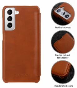 StilGut Verkaufs-Shop -StilGut Verkaufs-Shop samsung galaxy s21 book case brown 02