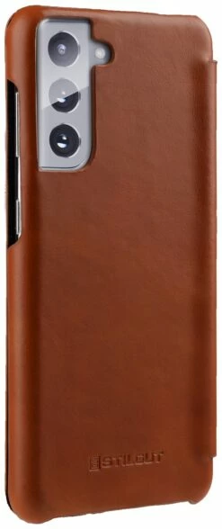 StilGut - Samsung Galaxy S21 Case Book Type -StilGut Verkaufs-Shop samsung galaxy s21 book case brown 05