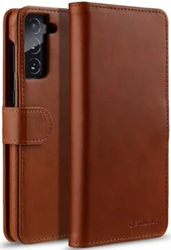StilGut - Samsung Galaxy S21 Plus Flip Cover Talis Mit Kartenfach -StilGut Verkaufs-Shop samsung galaxy s21 plus wallet case talis brown 01
