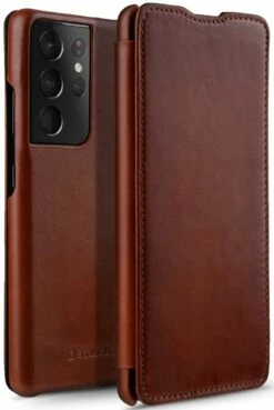 StilGut - Samsung Galaxy S21 Ultra Case Book Type 24 StilGut - Samsung Galaxy S21 Ultra Case Book Type -StilGut Verkaufs-Shop samsung galaxy s21 ultra book case brown 01