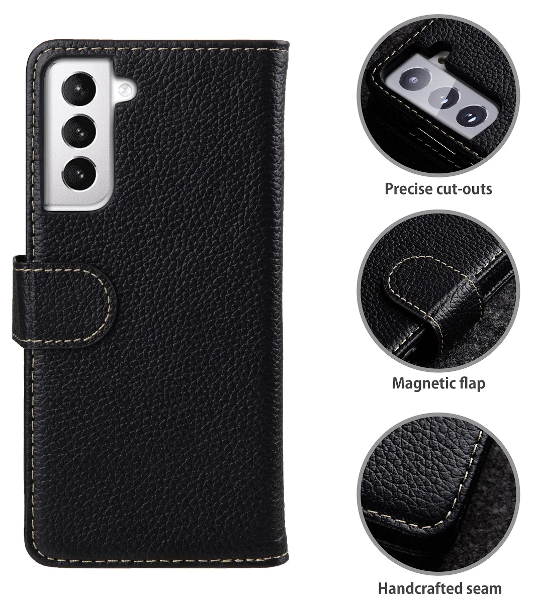 StilGut - Samsung Galaxy S21 Flip Cover Talis Mit Kartenfach 4 StilGut - Samsung Galaxy S21 Flip Cover Talis Mit Kartenfach – Bild 2