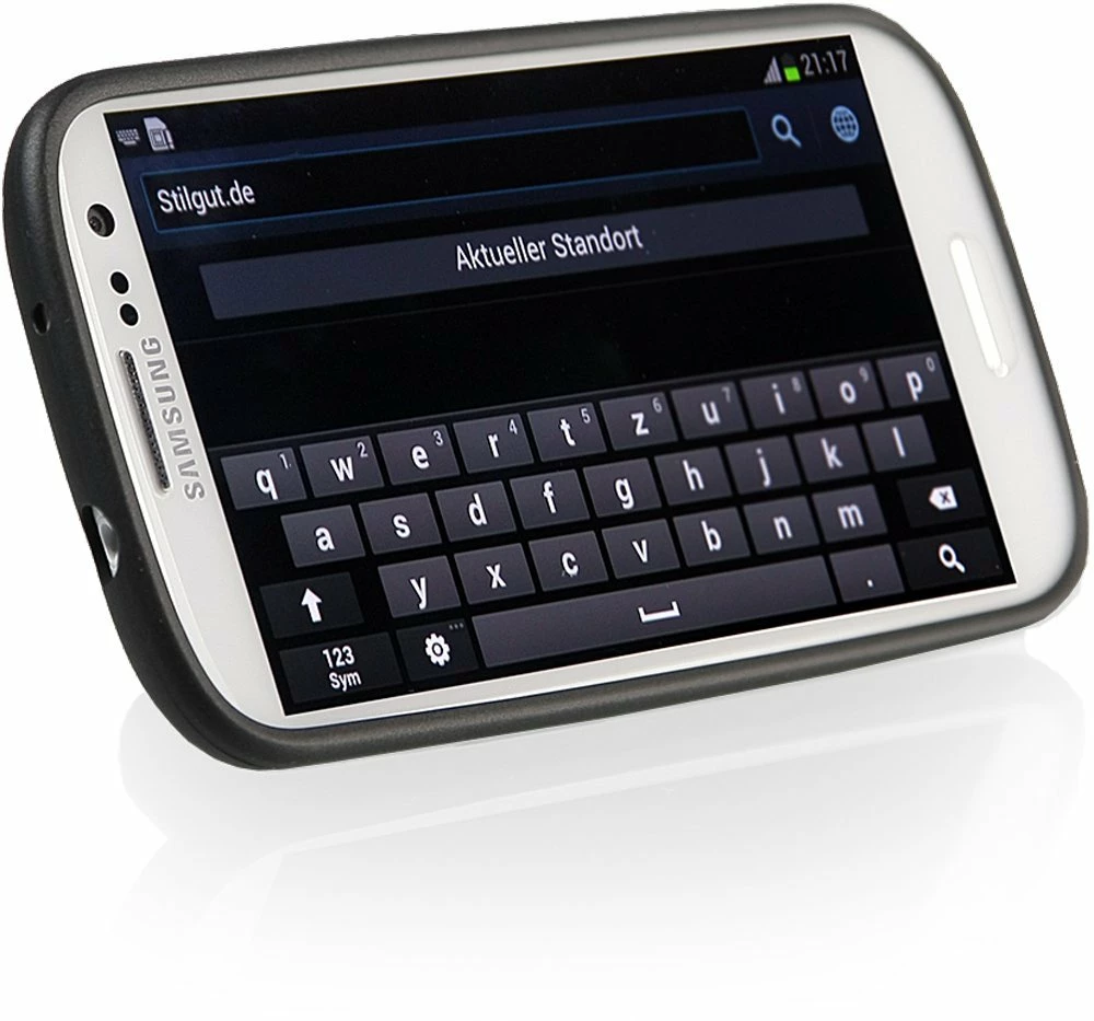 StilGut - Schutzhülle "Easy Stand" Mit Standfunktion Für Galaxy S3 I9300 6 StilGut - Schutzhülle "Easy Stand" Mit Standfunktion Für Galaxy S3 I9300 – Bild 4