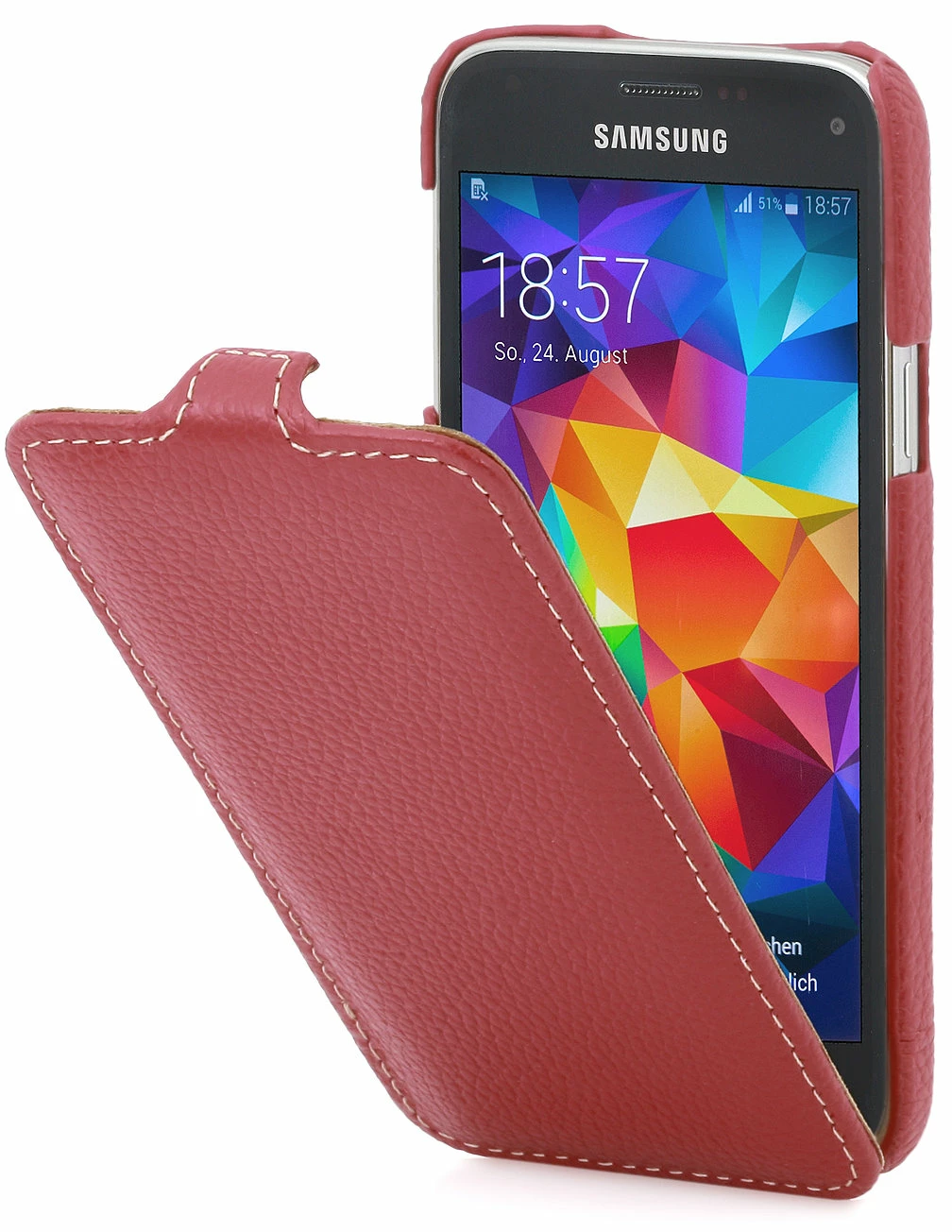 StilGut - UltraSlim Case Für Samsung Galaxy S5 Mini Aus Leder 3 StilGut - UltraSlim Case Für Samsung Galaxy S5 Mini Aus Leder