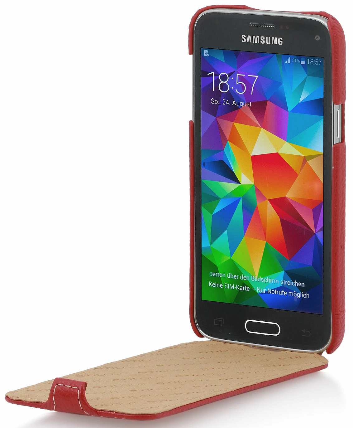 StilGut - UltraSlim Case Für Samsung Galaxy S5 Mini Aus Leder 4 StilGut - UltraSlim Case Für Samsung Galaxy S5 Mini Aus Leder – Bild 2