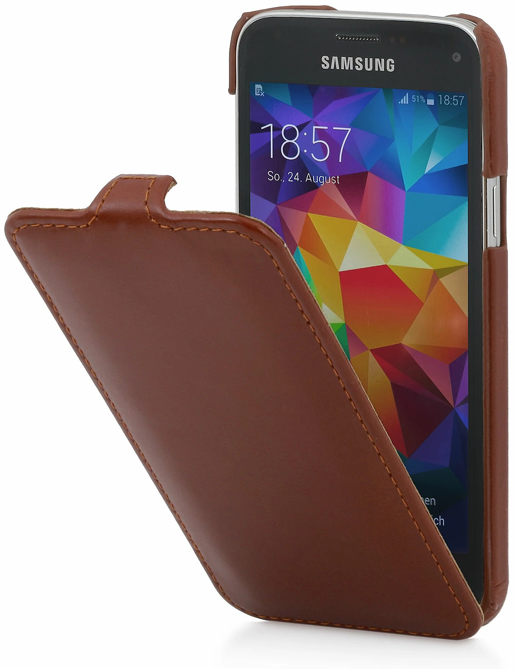 StilGut - UltraSlim Case Für Samsung Galaxy S5 Mini Aus Leder 12 StilGut - UltraSlim Case Für Samsung Galaxy S5 Mini Aus Leder – Bild 10