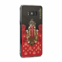 POMPÖÖS By StilGut - Samsung Galaxy S8 Plus Cover Krone - Design By HARALD GLÖÖCKLER -StilGut Verkaufs-Shop samsung galaxy s8 plus cover krone pompoeoes harald gloeoeckler schwarz rot 01