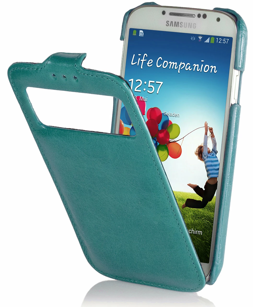 StilGut - Ledertasche Mit Sichtfenster Für Galaxy S4 I9500 & 9505 14 StilGut - Ledertasche Mit Sichtfenster Für Galaxy S4 I9500 & 9505 – Bild 12