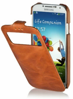 StilGut - Ledertasche Mit Sichtfenster Für Galaxy S4 I9500 & 9505 24 StilGut - Ledertasche Mit Sichtfenster Für Galaxy S4 I9500 & 9505 -StilGut Verkaufs-Shop tasche samsung s4 sichtfenster cogn 1 1