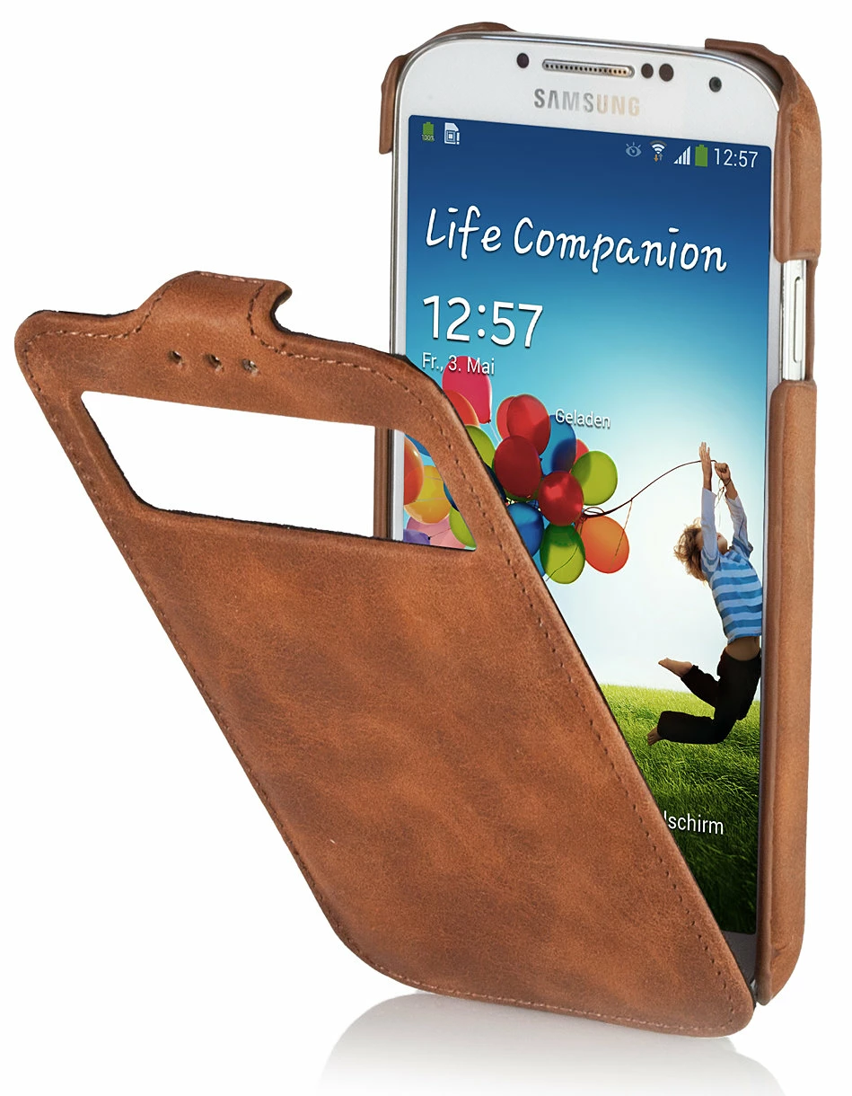 StilGut - Ledertasche Mit Sichtfenster Für Galaxy S4 I9500 & 9505 12 StilGut - Ledertasche Mit Sichtfenster Für Galaxy S4 I9500 & 9505 – Bild 10