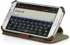StilGut - Tasche Mit Standfunktion Für Galaxy S4 I9500 25 StilGut - Tasche Mit Standfunktion Für Galaxy S4 I9500 -StilGut Verkaufs-Shop tasche standf galaxy handy i9500 cogn 01