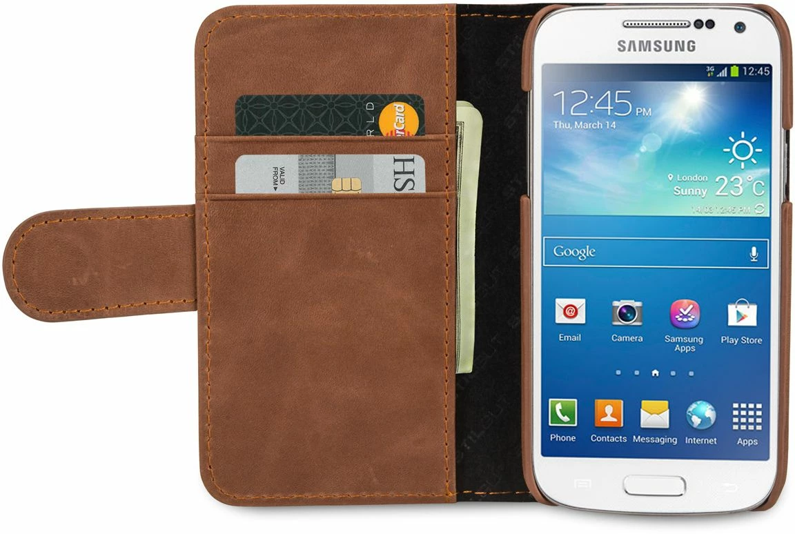 StilGut - Ledertasche "Talis" Für Samsung Galaxy S4 Mini I9195 3 StilGut - Ledertasche "Talis" Für Samsung Galaxy S4 Mini I9195