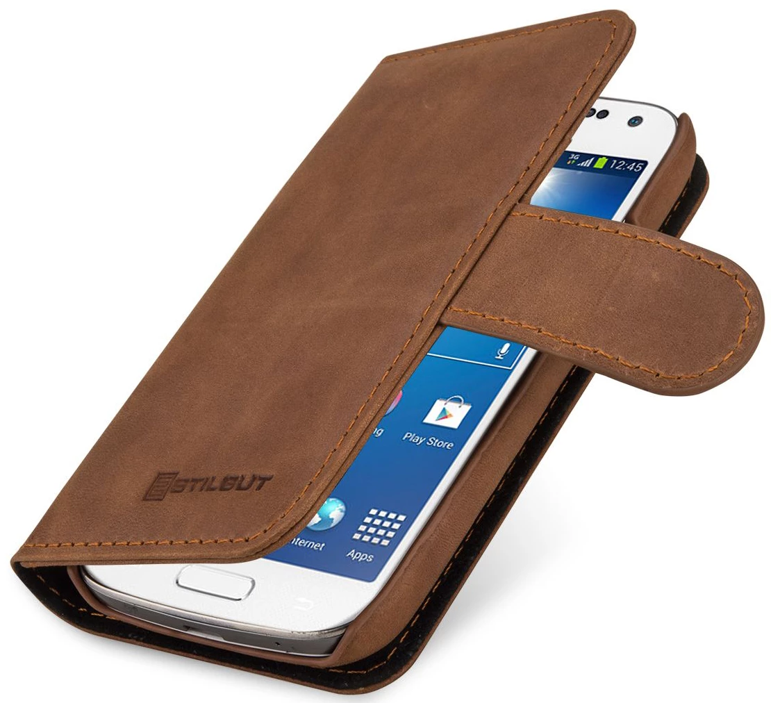 StilGut - Ledertasche "Talis" Für Samsung Galaxy S4 Mini I9195 4 StilGut - Ledertasche "Talis" Für Samsung Galaxy S4 Mini I9195 – Bild 2