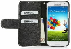 StilGut - Ledertasche "Talis" Für Samsung Galaxy S4 Mini I9195 16 StilGut - Ledertasche "Talis" Für Samsung Galaxy S4 Mini I9195 -StilGut Verkaufs-Shop tasche galaxy mini talis schw 01