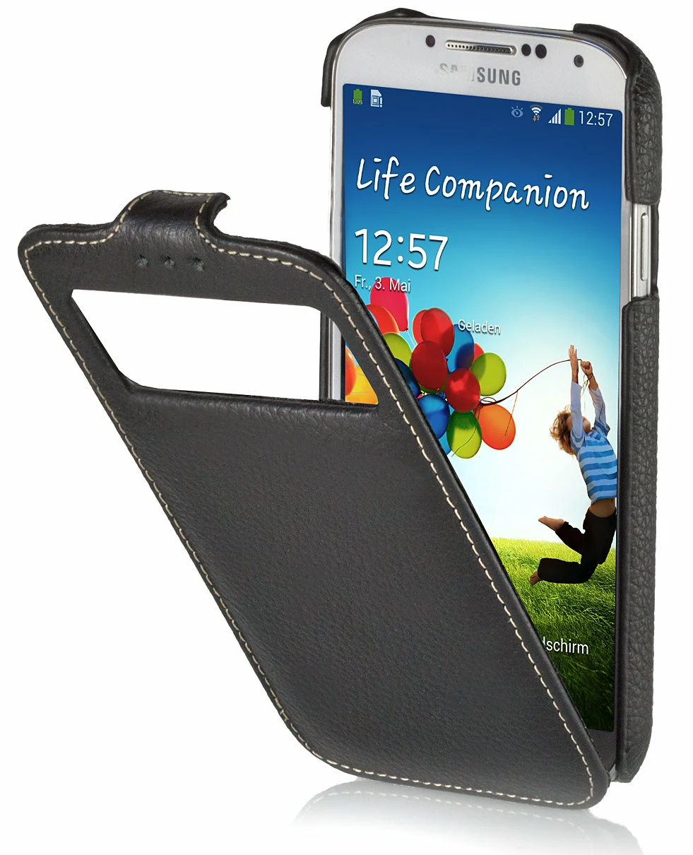 StilGut - Ledertasche Mit Sichtfenster Für Galaxy S4 I9500 & 9505 10 StilGut - Ledertasche Mit Sichtfenster Für Galaxy S4 I9500 & 9505 – Bild 8